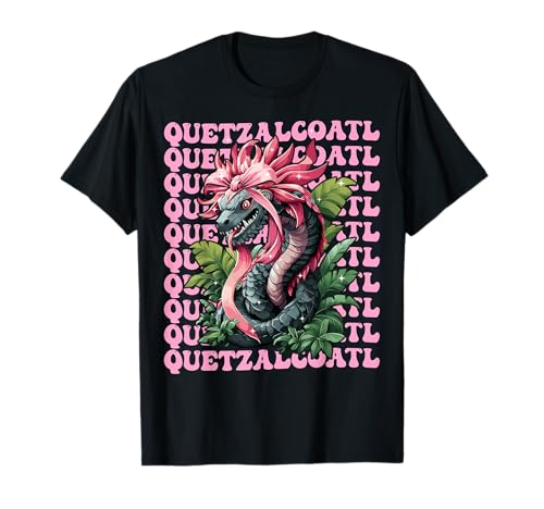 Quetzalcoatl Aztekengott Mythologie Maya Inka-Mädchen Kokette T-Shirt Quetzalcoatl Aztekengott Mythologie Maya Inka-Mädchen Kokette T-Shirt von Womens Pink Coquette Bow Quetzalcoatl Aztec Gifts