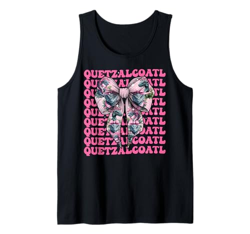 Quetzalcoatl Aztekengott Mythologie Maya Inka-Mädchen Kokette Tank Top von Womens Pink Coquette Bow Quetzalcoatl Aztec Gifts