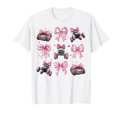 RC Car Racing Racer Fernbedienung Girl Coquette Bow Pink T-Shirt RC Car Racing Racer Fernbedienung Girl Coquette Bow Pink T-Shirt von Womens Pink Coquette Bow RC Car Racing Gifts