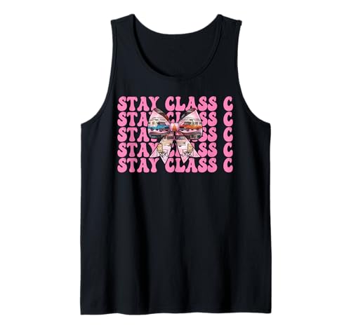 Wohnmobil Camping Camper Wohnmobil Mädchen Mama Coquette Stay Klasse C Tank Top von Womens Pink Coquette Bow RV Camping Camper Gifts
