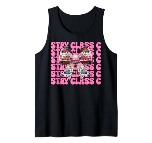 Wohnmobil Camping Camper Wohnmobil Mädchen Mama Coquette Stay Klasse C Tank Top von Womens Pink Coquette Bow RV Camping Camper Gifts