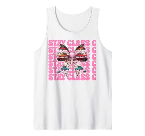 Wohnmobil Camping Camper Wohnmobil Mädchen Mama Coquette Stay Klasse C Tank Top von Womens Pink Coquette Bow RV Camping Camper Gifts