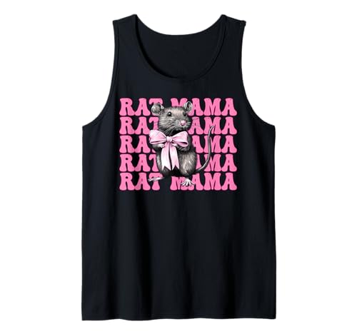 Rat Mama Rat Mom Maus Muttertag Rosa Kokette Schleife Tank Top Rat Mama Rat Mom Maus Muttertag Rosa Kokette Schleife Tank Top von Womens Pink Coquette Bow Rat Mouse Pet Gifts