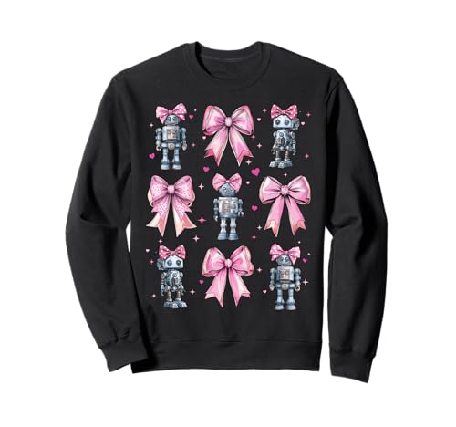 Robot Robotics Coquette Bow Pink Mama für Mädchen Sweatshirt von Womens Pink Coquette Bow Robot Robotics Gifts