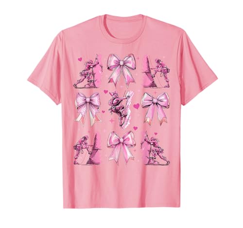 Rock Climber Rock Climbing Bouldern Coquette Bow für Mädchen, Rosa T-Shirt Rock Climber Rock Climbing Bouldern Coquette Bow für Mädchen, Rosa T-Shirt von Womens Pink Coquette Bow Rock Climber Gifts