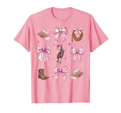 Rodeo Barrel Racer Barrel Racing Coquette Bow für Mädchen, Mama, Rosa T-Shirt Rodeo Barrel Racer Barrel Racing Coquette Bow für Mädchen, Mama, Rosa T-Shirt von Womens Pink Coquette Bow Rodeo Barrel Racer Gifts