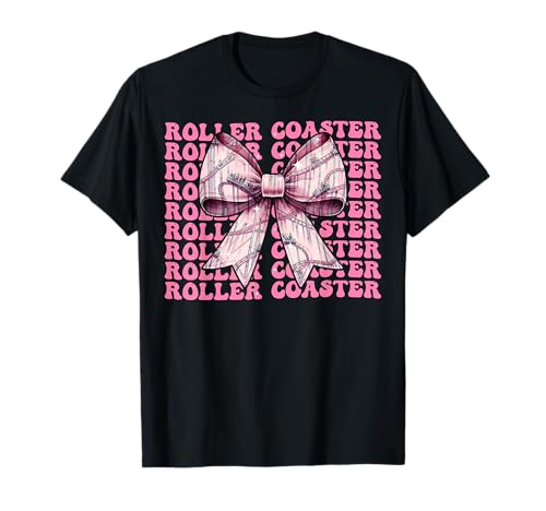 Coquette Bogen Achterbahn Vergnügungspark Girl Mom Pink T-Shirt Coquette Bogen Achterbahn Vergnügungspark Girl Mom Pink T-Shirt von Womens Pink Coquette Bow Roller Coaster Gifts