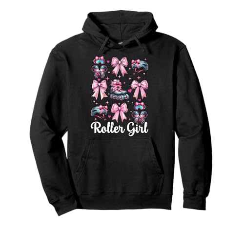 Roller Girl Rollerblades Inlineskating Pullover Hoodie Roller Girl Rollerblades Inlineskating Pullover Hoodie von Womens Pink Coquette Bow Rollerblades Gifts