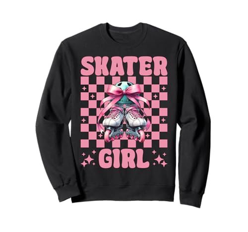 Roller Girl Rollerblades Inlineskating Sweatshirt Roller Girl Rollerblades Inlineskating Sweatshirt von Womens Pink Coquette Bow Rollerblades Gifts