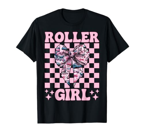 Roller Girl Rollerblades Inlineskating T-Shirt Roller Girl Rollerblades Inlineskating T-Shirt von Womens Pink Coquette Bow Rollerblades Gifts