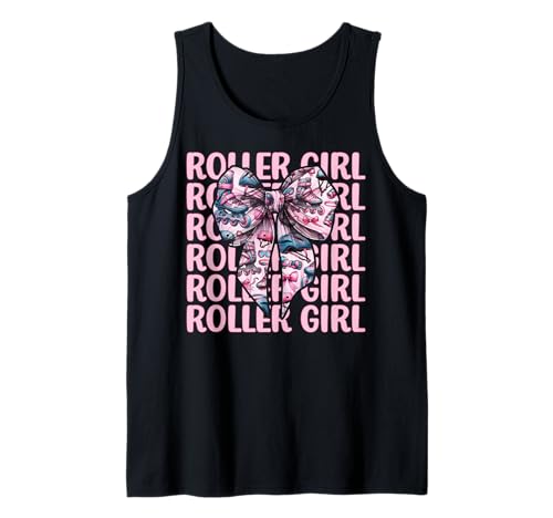 Roller Girl Rollerblades Inlineskating Tank Top Roller Girl Rollerblades Inlineskating Tank Top von Womens Pink Coquette Bow Rollerblades Gifts