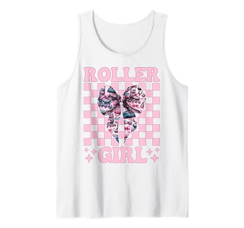 Roller Girl Rollerblades Inlineskating Tank Top Roller Girl Rollerblades Inlineskating Tank Top von Womens Pink Coquette Bow Rollerblades Gifts