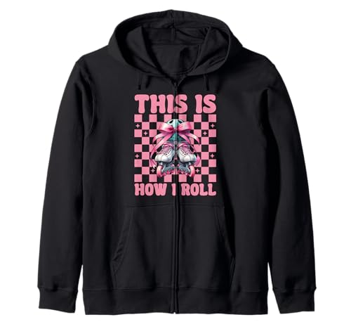 Rollerblades Inlineskaten So rollt Man Kapuzenjacke Rollerblades Inlineskaten So rollt Man Kapuzenjacke von Womens Pink Coquette Bow Rollerblades Gifts