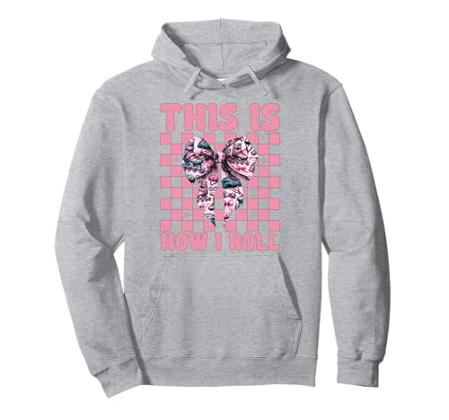 Rollerblades Inlineskaten So rollt Man Pullover Hoodie von Womens Pink Coquette Bow Rollerblades Gifts