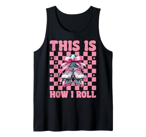 Rollerblades Inlineskaten So rollt Man Tank Top von Womens Pink Coquette Bow Rollerblades Gifts
