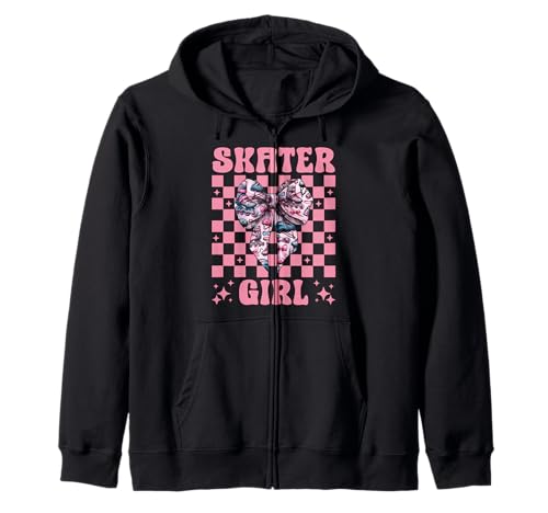 Skater Girl Rollerblades Inlineskating Kapuzenjacke Skater Girl Rollerblades Inlineskating Kapuzenjacke von Womens Pink Coquette Bow Rollerblades Gifts