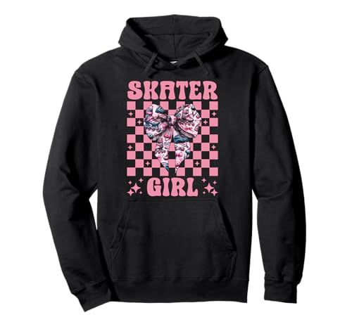 Skater Girl Rollerblades Inlineskating Pullover Hoodie Skater Girl Rollerblades Inlineskating Pullover Hoodie von Womens Pink Coquette Bow Rollerblades Gifts