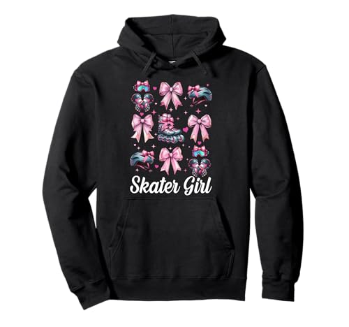 Skater Girl Rollerblades Inlineskating Pullover Hoodie Skater Girl Rollerblades Inlineskating Pullover Hoodie von Womens Pink Coquette Bow Rollerblades Gifts