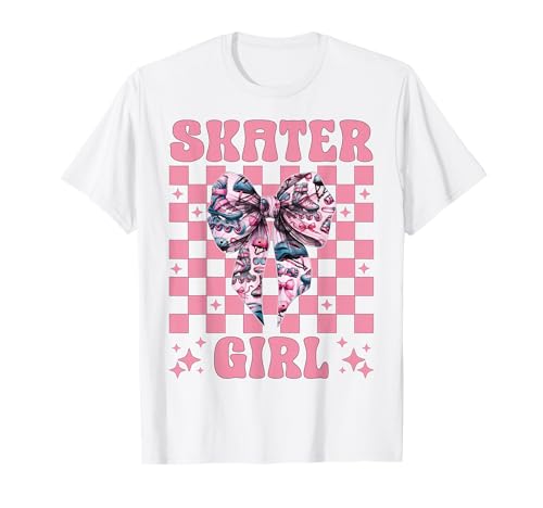 Skater Girl Rollerblades Inlineskating T-Shirt Skater Girl Rollerblades Inlineskating T-Shirt von Womens Pink Coquette Bow Rollerblades Gifts