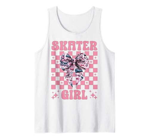 Skater Girl Rollerblades Inlineskating Tank Top von Womens Pink Coquette Bow Rollerblades Gifts