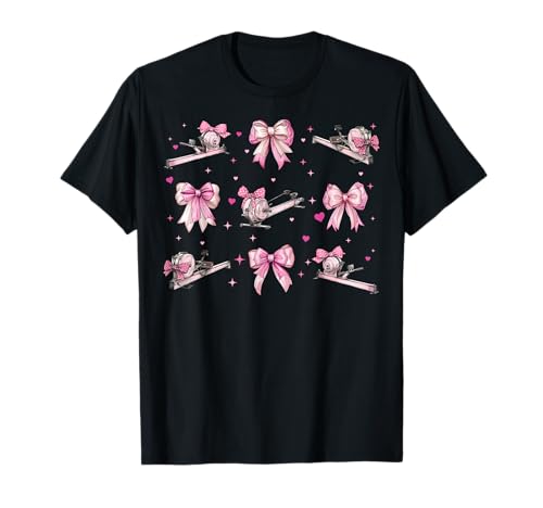 Rowing Rower Girl Kokette Bow Pink Mom T-Shirt Rowing Rower Girl Kokette Bow Pink Mom T-Shirt von Womens Pink Coquette Bow Rowing Rower Gifts