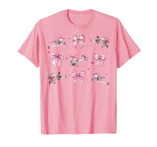 Rowing Rower Girl Kokette Bow Pink Mom T-Shirt Rowing Rower Girl Kokette Bow Pink Mom T-Shirt von Womens Pink Coquette Bow Rowing Rower Gifts