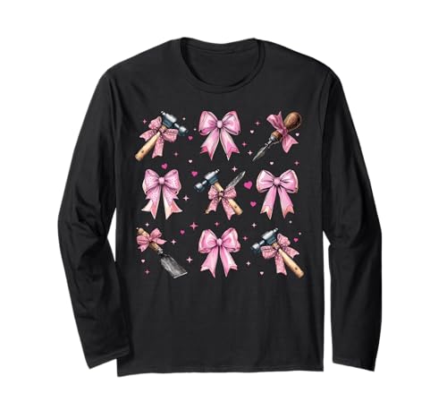 Bildhauerin, Mädchen, Kokette, Schleife, rosa Mutter Langarmshirt Bildhauerin, Mädchen, Kokette, Schleife, rosa Mutter Langarmshirt von Womens Pink Coquette Bow Sculpting Sculptor Gifts