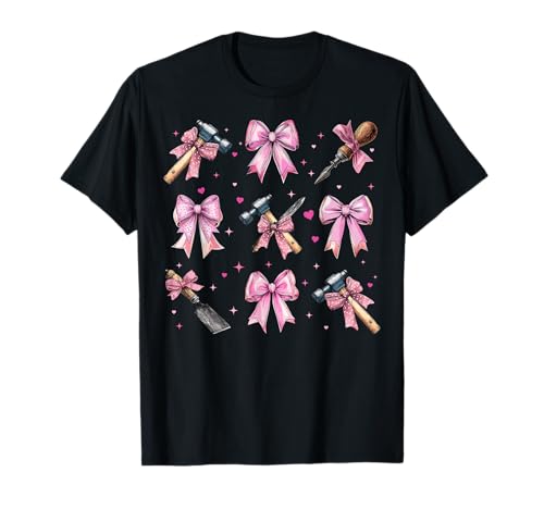 Bildhauerin, Mädchen, Kokette, Schleife, rosa Mutter T-Shirt Bildhauerin, Mädchen, Kokette, Schleife, rosa Mutter T-Shirt von Womens Pink Coquette Bow Sculpting Sculptor Gifts