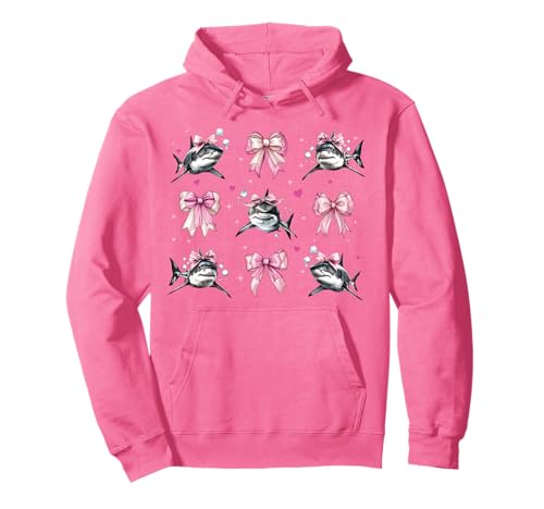 Hai Ozean Tier Mädchen Kokette Schleife Rosa Mama Pullover Hoodie Hai Ozean Tier Mädchen Kokette Schleife Rosa Mama Pullover Hoodie von Womens Pink Coquette Bow Shark Ocean Animal Gifts