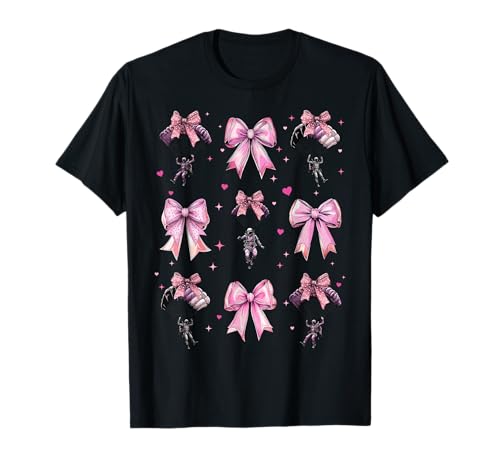 Fallschirmspringen, Fallschirmspringen, Mädchen, Kokette, Bogen, Mutter T-Shirt Fallschirmspringen, Fallschirmspringen, Mädchen, Kokette, Bogen, Mutter T-Shirt von Womens Pink Coquette Bow Skydiving Skydiver Gifts