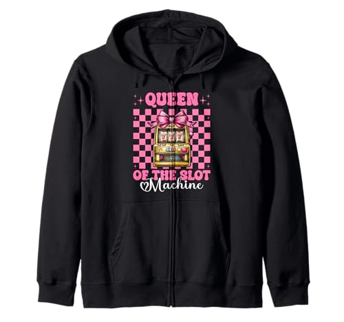 Die Königin des Spielautomaten Gambling Casino 777 Girl Mom Kapuzenjacke Die Königin des Spielautomaten Gambling Casino 777 Girl Mom Kapuzenjacke von Womens Pink Coquette Bow Slot Machine Casino Gifts