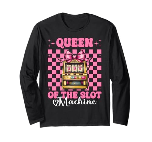 Die Königin des Spielautomaten Gambling Casino 777 Girl Mom Langarmshirt Die Königin des Spielautomaten Gambling Casino 777 Girl Mom Langarmshirt von Womens Pink Coquette Bow Slot Machine Casino Gifts