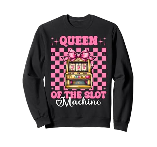Die Königin des Spielautomaten Gambling Casino 777 Girl Mom Sweatshirt Die Königin des Spielautomaten Gambling Casino 777 Girl Mom Sweatshirt von Womens Pink Coquette Bow Slot Machine Casino Gifts