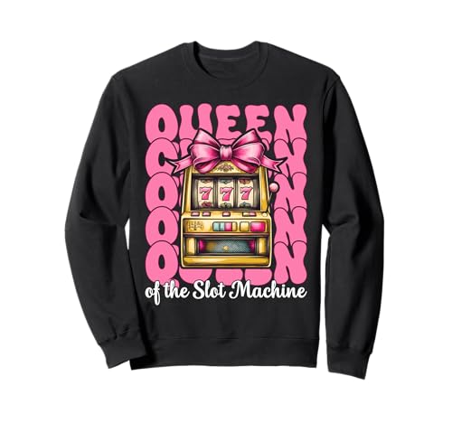 Die Königin des Spielautomaten Gambling Casino 777 Girl Mom Sweatshirt Die Königin des Spielautomaten Gambling Casino 777 Girl Mom Sweatshirt von Womens Pink Coquette Bow Slot Machine Casino Gifts