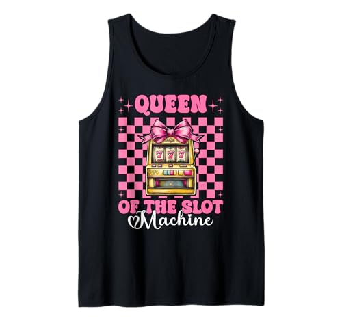 Die Königin des Spielautomaten Gambling Casino 777 Girl Mom Tank Top Die Königin des Spielautomaten Gambling Casino 777 Girl Mom Tank Top von Womens Pink Coquette Bow Slot Machine Casino Gifts