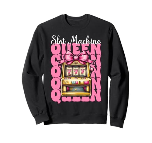 Spielautomat Queen Gambling Casino 777 Girl Mom Coquette Bow Sweatshirt Spielautomat Queen Gambling Casino 777 Girl Mom Coquette Bow Sweatshirt von Womens Pink Coquette Bow Slot Machine Casino Gifts