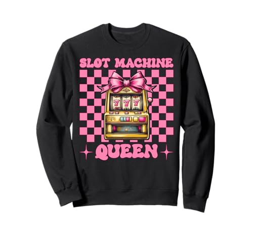 Spielautomat Queen Gambling Casino 777 Girl Mom Coquette Bow Sweatshirt Spielautomat Queen Gambling Casino 777 Girl Mom Coquette Bow Sweatshirt von Womens Pink Coquette Bow Slot Machine Casino Gifts