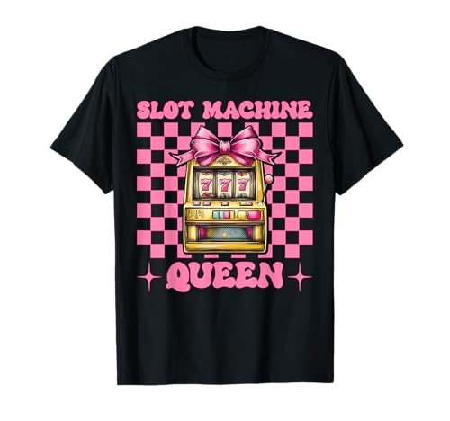 Spielautomat Queen Gambling Casino 777 Girl Mom Coquette Bow T-Shirt Spielautomat Queen Gambling Casino 777 Girl Mom Coquette Bow T-Shirt von Womens Pink Coquette Bow Slot Machine Casino Gifts
