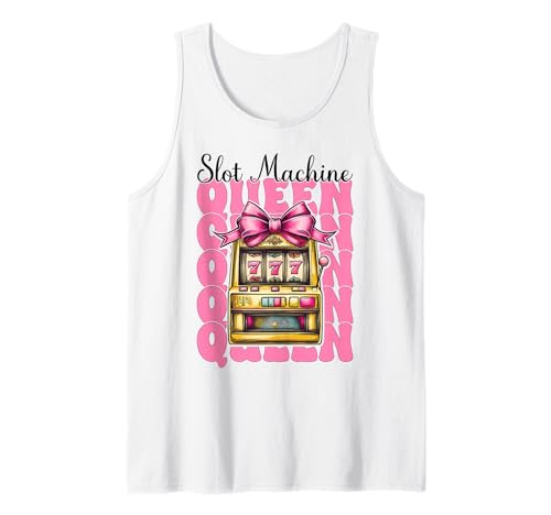 Spielautomat Queen Gambling Casino 777 Girl Mom Coquette Bow Tank Top Spielautomat Queen Gambling Casino 777 Girl Mom Coquette Bow Tank Top von Womens Pink Coquette Bow Slot Machine Casino Gifts