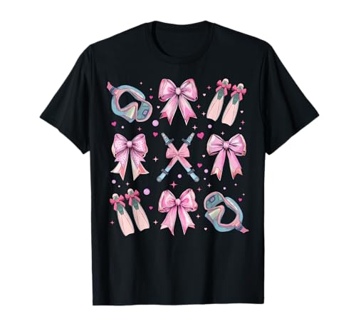 Schnorcheln Schnorchel Schnorchel Mädchen Kokette Schleife Rosa Mama T-Shirt Schnorcheln Schnorchel Schnorchel Mädchen Kokette Schleife Rosa Mama T-Shirt von Womens Pink Coquette Bow Snorkeling Snorkel Gifts
