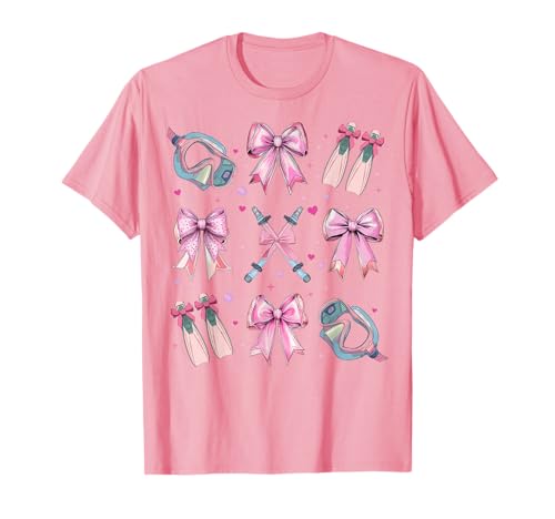 Schnorcheln Schnorchel Schnorchel Mädchen Kokette Schleife Rosa Mama T-Shirt Schnorcheln Schnorchel Schnorchel Mädchen Kokette Schleife Rosa Mama T-Shirt von Womens Pink Coquette Bow Snorkeling Snorkel Gifts