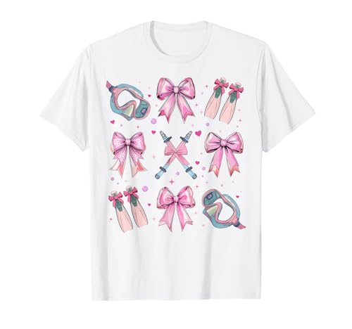 Schnorcheln Schnorchel Schnorchel Mädchen Kokette Schleife Rosa Mama T-Shirt Schnorcheln Schnorchel Schnorchel Mädchen Kokette Schleife Rosa Mama T-Shirt von Womens Pink Coquette Bow Snorkeling Snorkel Gifts
