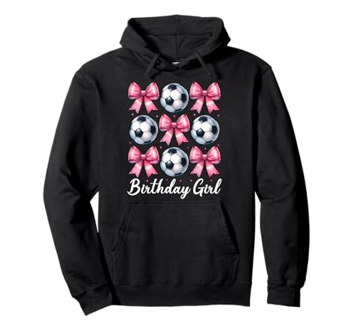 Geburtstag Mädchen Fußball Mädchen Fußball Mama Rosa Kokette Schleife Pullover Hoodie Geburtstag Mädchen Fußball Mädchen Fußball Mama Rosa Kokette Schleife Pullover Hoodie von Womens Pink Coquette Bow Soccer Player Gifts