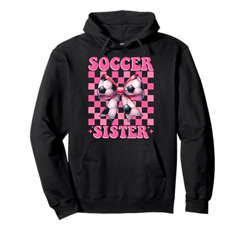 Soccer Sister Soccer Girl Rosa Kokette Schleife Pullover Hoodie Soccer Sister Soccer Girl Rosa Kokette Schleife Pullover Hoodie von Womens Pink Coquette Bow Soccer Player Gifts