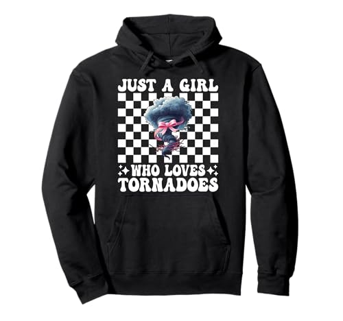 Nur EIN Mädchen, das Tornados liebt Storm Chaser Storm Chasing Pullover Hoodie von Womens Pink Coquette Bow Storm Chaser Gifts