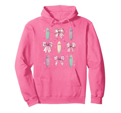 Surfen Surfbrett Surfboarder Surfer Girl Coquette Schleife Rosa Pullover Hoodie Surfen Surfbrett Surfboarder Surfer Girl Coquette Schleife Rosa Pullover Hoodie von Womens Pink Coquette Bow Surfing Surfboard Gifts