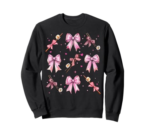 Sushi Japanisches Essen Mädchen Kokette Schleife Rosa Mama Sweatshirt Sushi Japanisches Essen Mädchen Kokette Schleife Rosa Mama Sweatshirt von Womens Pink Coquette Bow Sushi Japanese Food Gifts