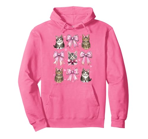 Tabby Cat, Grau, Katze, Haustier, Mädchen, Kokettenschleife, Rosa Pullover Hoodie Tabby Cat, Grau, Katze, Haustier, Mädchen, Kokettenschleife, Rosa Pullover Hoodie von Womens Pink Coquette Bow Tabby Cat Grey Cat Gifts
