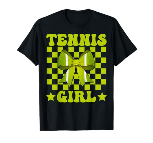 Tennis Girl Tennis Mom Mama Muttertag Rosa Kokette Schleife T-Shirt Tennis Girl Tennis Mom Mama Muttertag Rosa Kokette Schleife T-Shirt von Womens Pink Coquette Bow Tennis Player Gifts