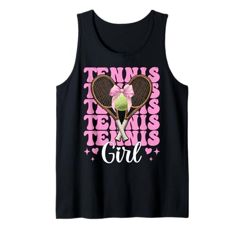 Tennis Girl Tennis Mom Mama Muttertag Rosa Kokette Schleife Tank Top Tennis Girl Tennis Mom Mama Muttertag Rosa Kokette Schleife Tank Top von Womens Pink Coquette Bow Tennis Player Gifts